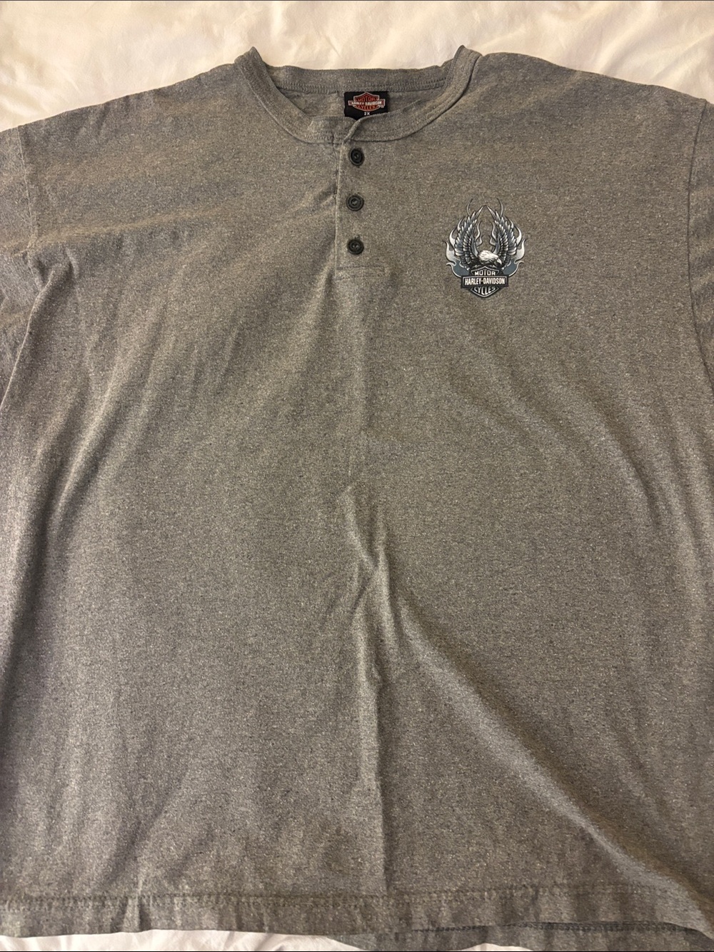 HARLEY-DAVIDSON of NEW YORK CITY Henley Unisex Shirt - 2XL